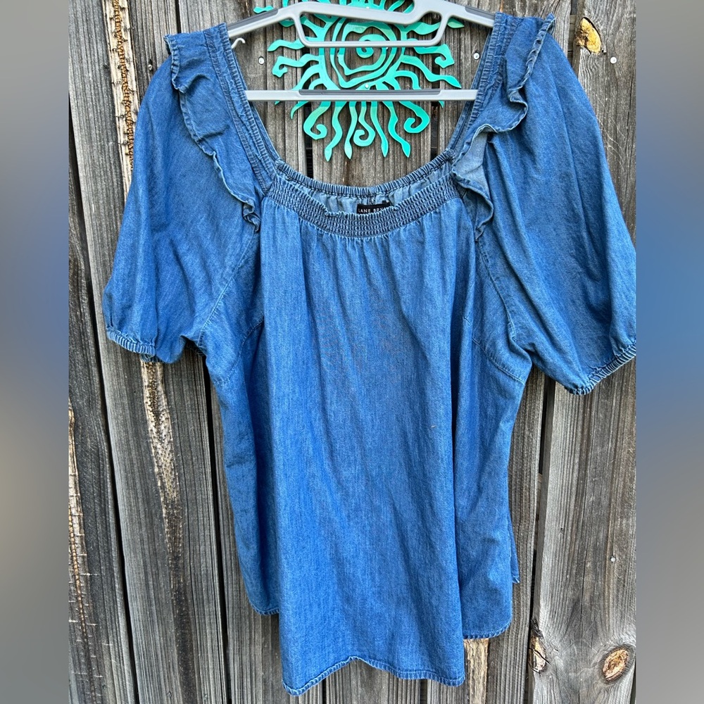 Lane Bryant Denim Blouse